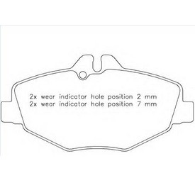Set placute frana TEXTAR
