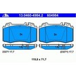 Set placute frana fata ATE 13.0460-4984.2