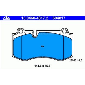 Set placute frana fata ATE 13.0460-4817.2