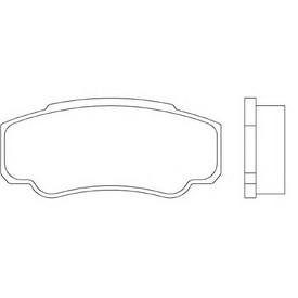 Set placute frana TEXTAR
