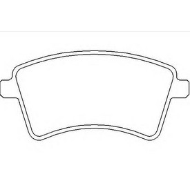 Set placute frana TEXTAR