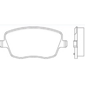 Set placute frana TEXTAR