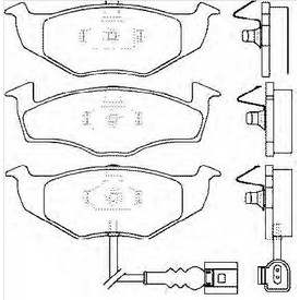 Set placute frana TEXTAR
