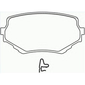 Set placute frana TEXTAR