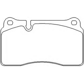 Set placute frana TEXTAR