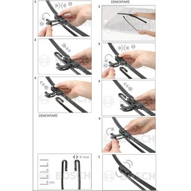 Set stergatoare BOSCH  AEROTWIN RETRO