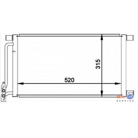 Radiator aer conditionat Mahle
