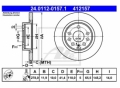 Set 2 discuri frana spate ATE 24.0112-0157.1