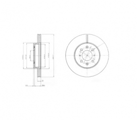 Set 2 discuri frana fata Delphi BG2759