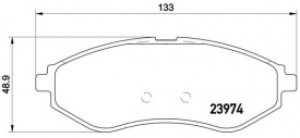 Set placute frana fata Brembo P 24 048