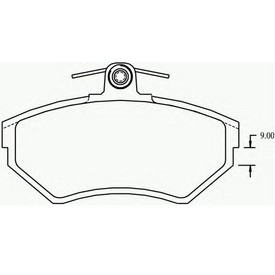 Set placute frana TEXTAR