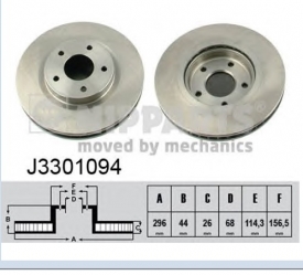 Set discuri frana NIPPARTS