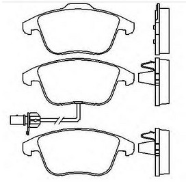 Set placute frana TEXTAR