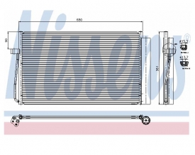 Radiator AC Nissens  94747