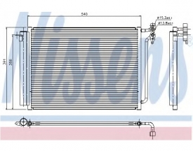 Radiator AC Nissens  94605