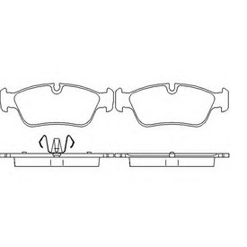 Set placute frana TEXTAR