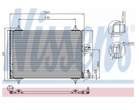 Radiator AC Nissens  94542