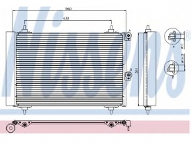 Radiator AC Nissens  94870