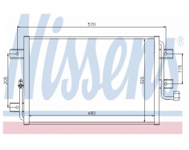Radiator AC Nissens  94825