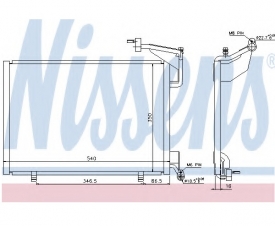 Radiator AC Nissens  940285