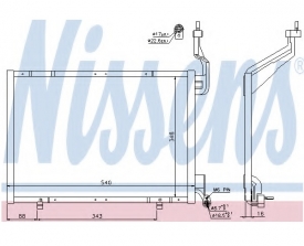 Radiator AC Nissens  940287