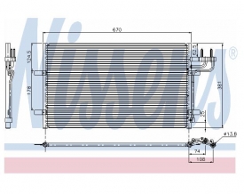 Radiator AC Nissens  94663