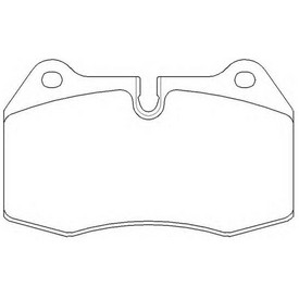 Set placute frana TEXTAR