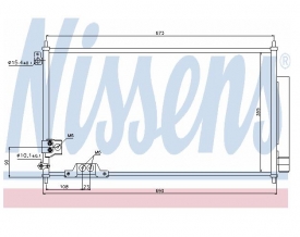 Radiator AC Nissens  94788