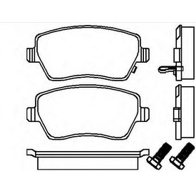 Set placute frana TEXTAR
