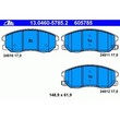 Set placute frana fata ATE 13.0460-5785.2