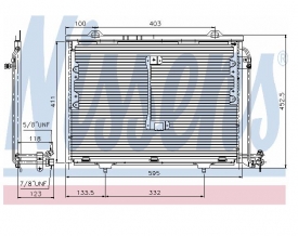 Radiator AC Nissens  94284