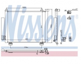 Radiator AC Nissens  940315