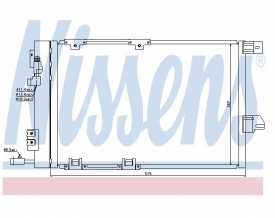 Radiator AC Nissens  94384