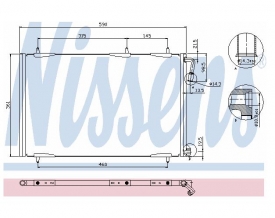 Radiator AC Nissens  94855