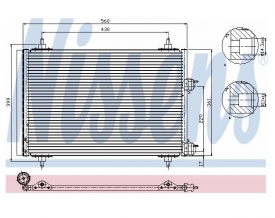Radiator AC Nissens  94570