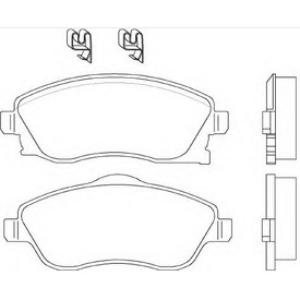 Set placute frana TEXTAR
