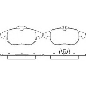 Set placute frana TEXTAR
