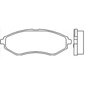 Set placute frana TEXTAR