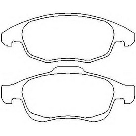 Set placute frana TEXTAR