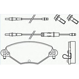 Set placute frana TEXTAR