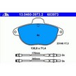 Set placute frana fata ATE 13.0460-3973.2
