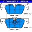 Set placute frana spate ATE 13.0460-3859.2