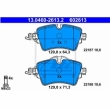 Set placute frana fata ATE 13.0460-2613.2