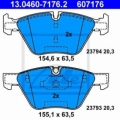 Set placute frana fata ATE 13.0460-7176.2