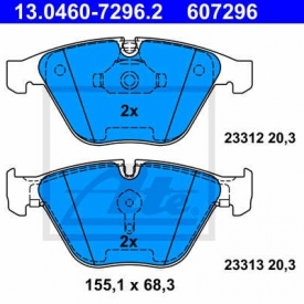 Set placute frana fata ATE 13.0460-7296.2