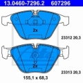 Set placute frana fata ATE 13.0460-7296.2