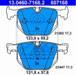 Set placute frana spate ATE 13.0460-7168.2
