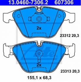 Set placute frana fata ATE 13.0460-7306.2