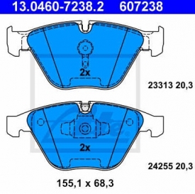 Set placute frana fata ATE 13.0460-7238.2
