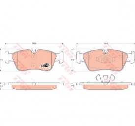 Placute frana TRW GDB1625
